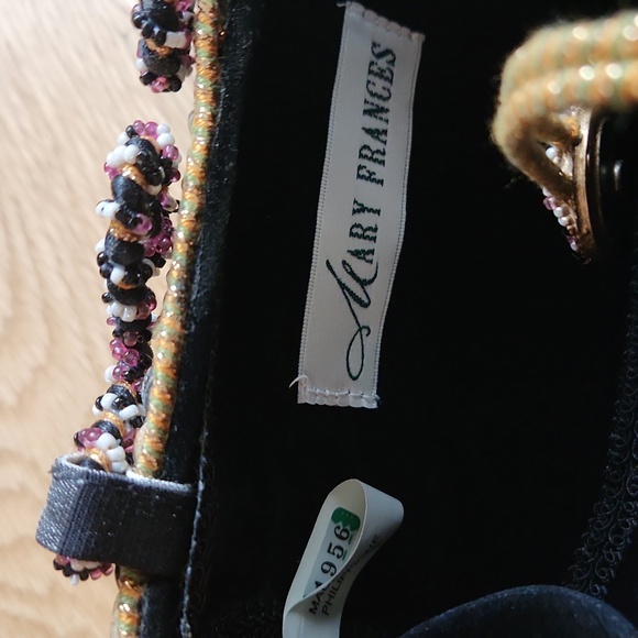 Vintage Mary Francis Velvet Floral Beaded Bag - Picture 7 of 7